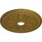 Ekena Millwork Bristol Ceiling Medallion (Fits Canopies up to 3 7/8"), Hnd-Painted Gold, 23 1/2"OD x 3 7/8"ID x 1"P CM23BIGLS - alternate 2